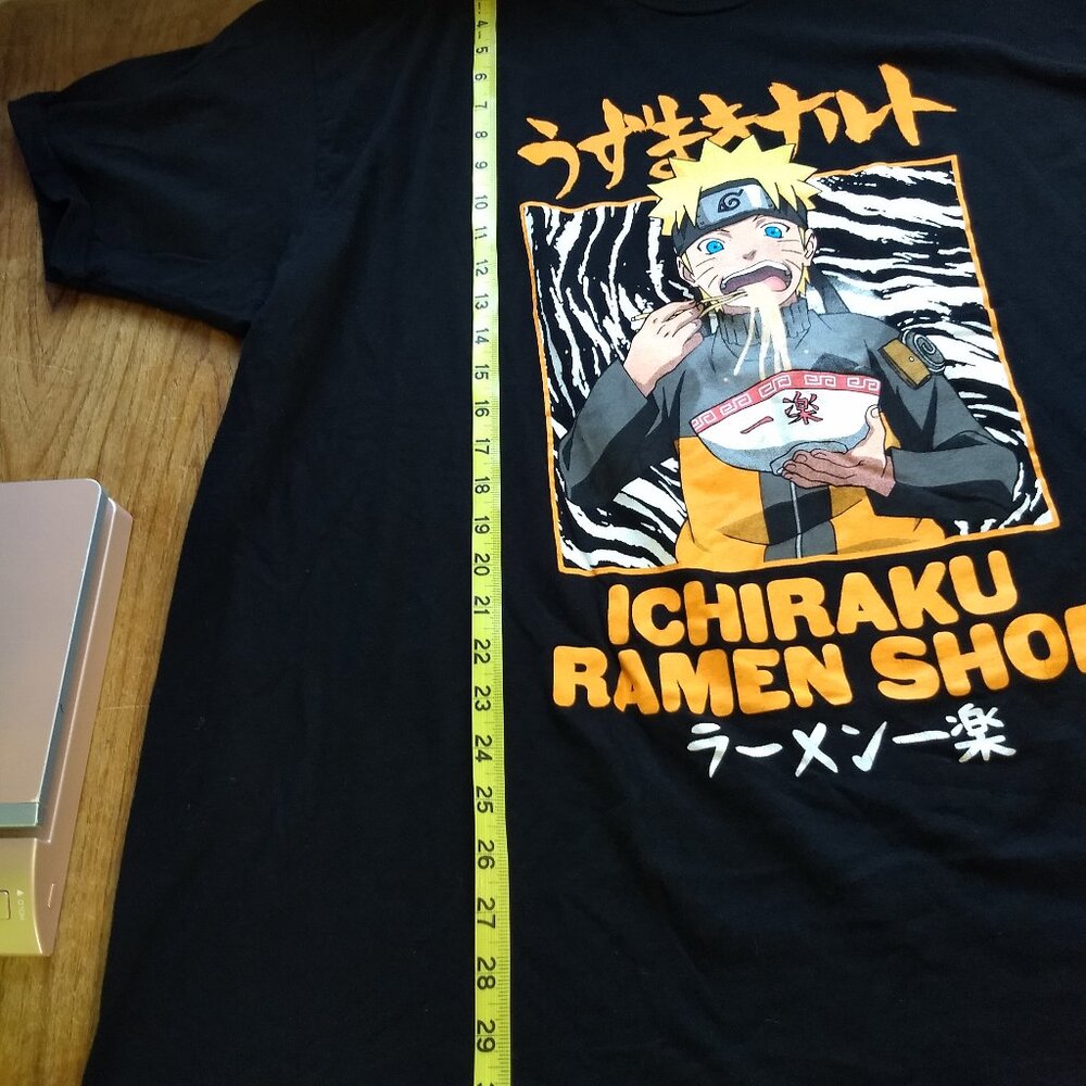 Naruto Ichiraku Ramen Shop Black Tee Tshirt T-shirt Size 3XL 100% Cotton Anime - Picture 7 of 9